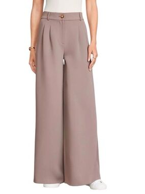 LOFT Versa Crepe Drape Palazzo Pant Size 0 New